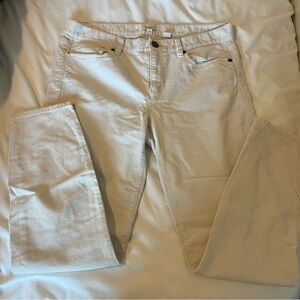 J Crew White Corduroy Jeans